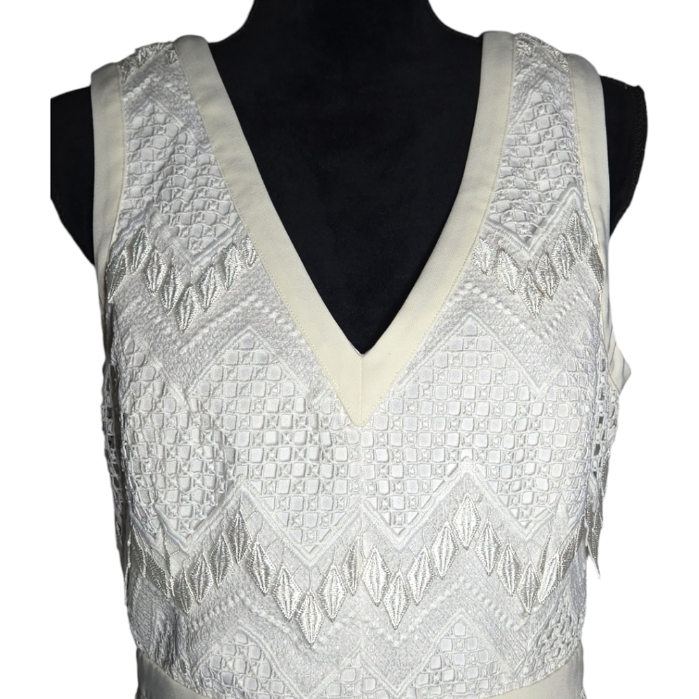 NWT Adelyn Rae White Crochet Dress Size Medium - Picture 3 of 13